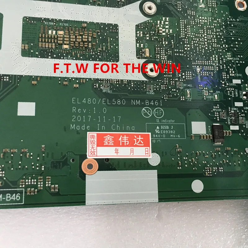 

MB FOR para Lenovo Laptop Motherboard L480 laptop CPU i5-8250U NM-B461 100% probado
