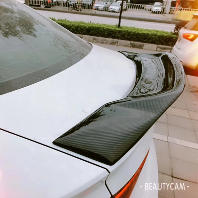 Применение для Audi A3 седан спойлер 2014 2019 год 4 дверный реальные глянцевое