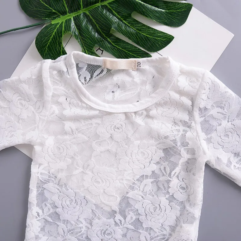 Боди для новорожденных девочек Кружевная летняя одежда принцессы маленьких