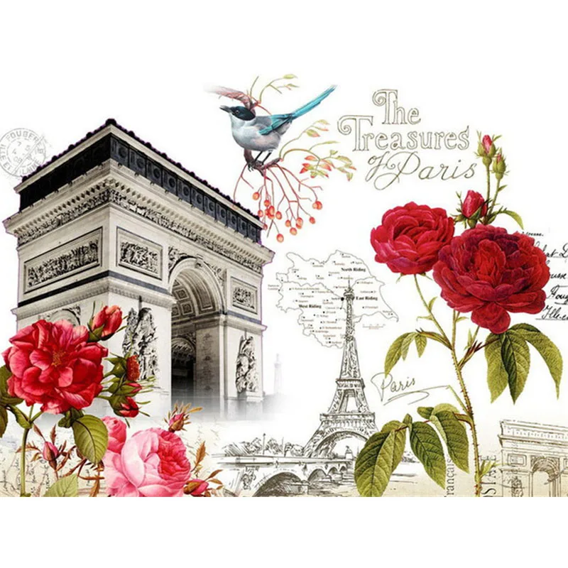 

Full Square/Round Diamond Painting Famous Landscape Flower Animal Car Handmade Gift Diamond Embroidery Home Decoration