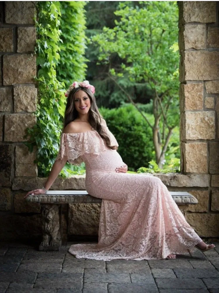 Платье для беременных кружевное платье без рукавов фотосессии |