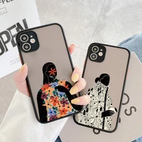 fashion cool girl phone case for iphone 7 8 plus se2020 x xr xs max for iphone 12 13 11 pro max back shockproof protective cover