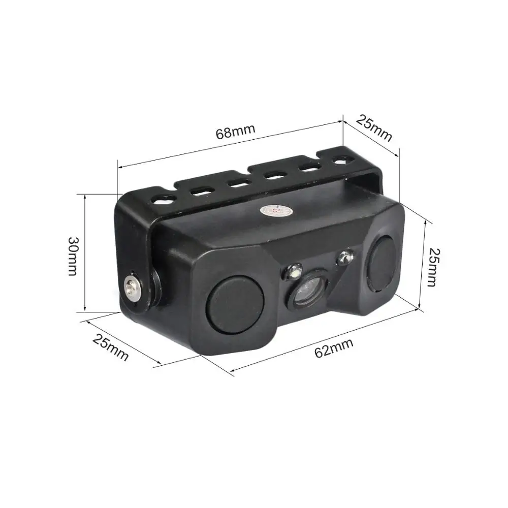 SMALUCK Waterproof Packing Radar Sensor Car Reverse LED Night Vision Rear View Camera Wide Angle for Parking Assistance Kit | Автомобили и