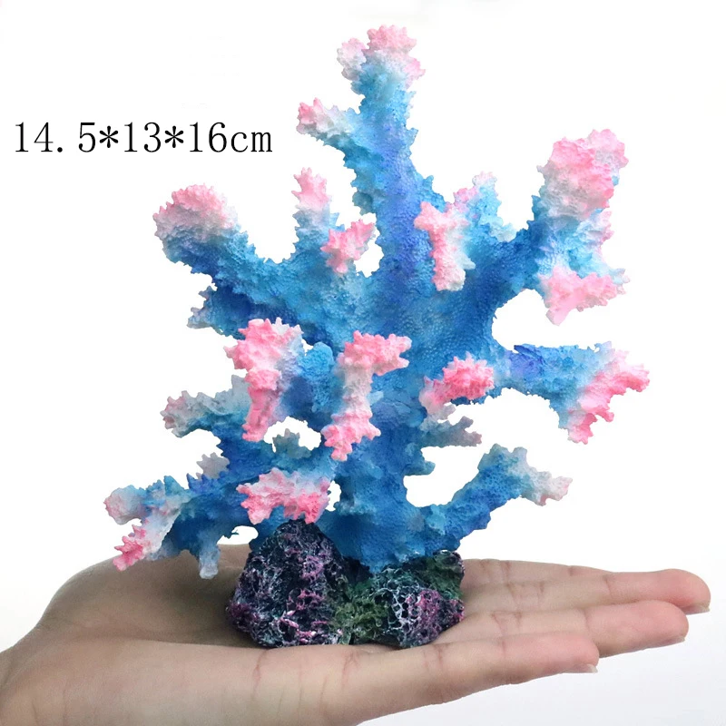 Искусственный морской коралл из смолы для дома офиса аквариума украшения