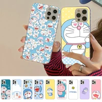 cartoon anime doraemon phone case for iphone 11 12 13 mini pro xs max 8 7 6 6s plus x 5s se 2020 xr cover
