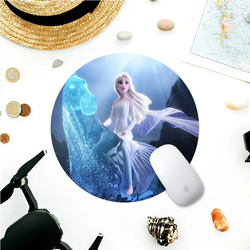 

Vintage Cool Disey Frozen Elsa Princess Rubber Mouse Durable Desktop Mousepad gaming Mousepad Rug For PC Laptop Notebook