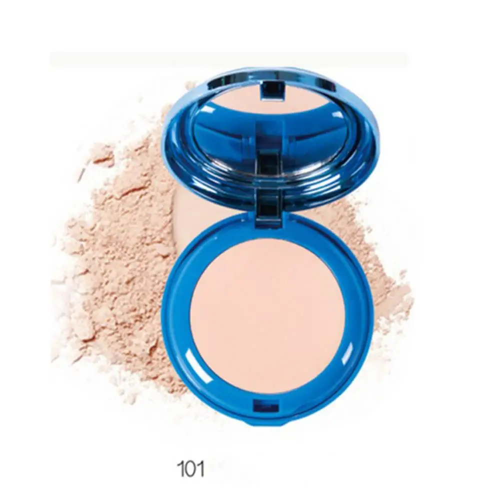 Гладкая рассыпчатая пудра естественное покрытие Косметическая компактная масло