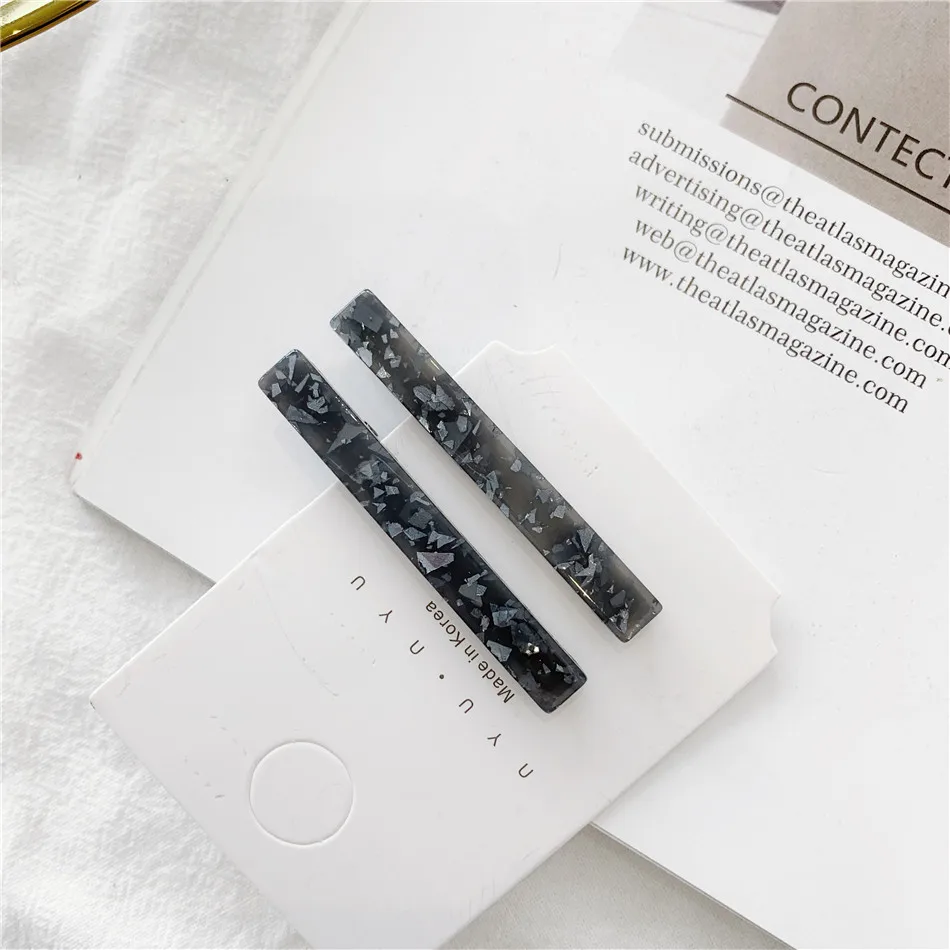 Online Celebrity Style Japanese-style Gold Foil Shimmering Powder Children Barrettes INS Acetic Acid Bang Clip Long Cl | Красота и