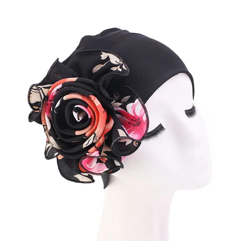 Женские эластичные шапки для волос King Flower Африканский тюрбан головной платок