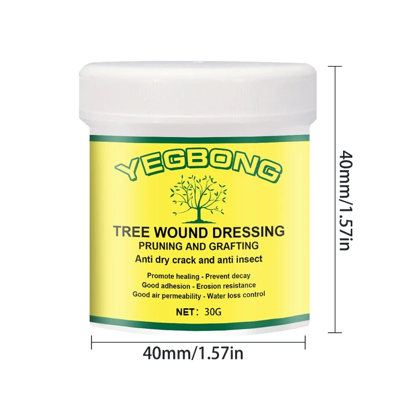 

Garden Bonsai Plant Healing Paste with Brush 30g/100g Wound Pruning Sealer Paste and Grafting Sealant Bonsai Tool Kit for