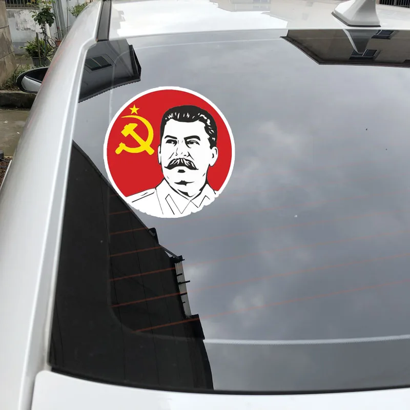 

Personalized Car Stickers Russian President Stalin Car Sticker PVC Reflective Decal 11CM*11CM