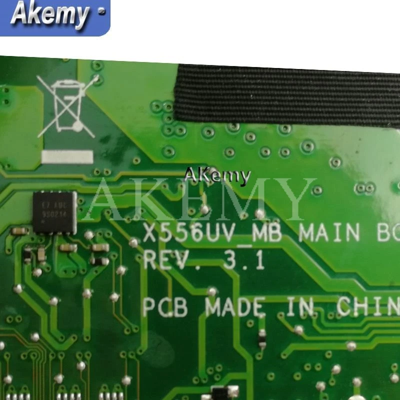 

Akemy X556UV X556UJ laptop motherboard For Asus X556UF X556UR X556UQK X556UQ X556UB I7-6500U/8GB-RAM GT920M/GT930M/GT940M DDR4
