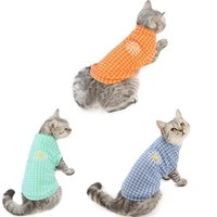 high quality cotton material all seasonal tender cat t shirt clothing apparel clothes pet