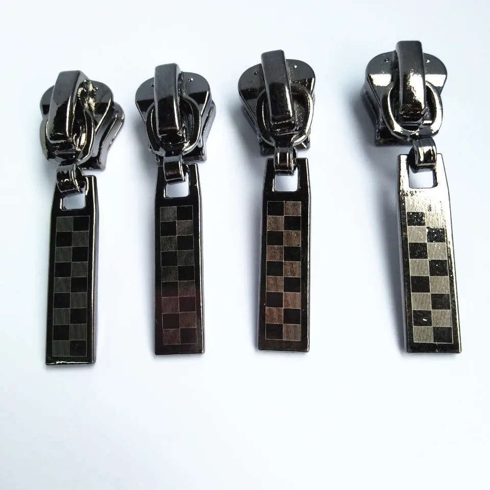 20Pcs 5# Gun Black Metal Zipper Head For 5# Resin Zipper B3