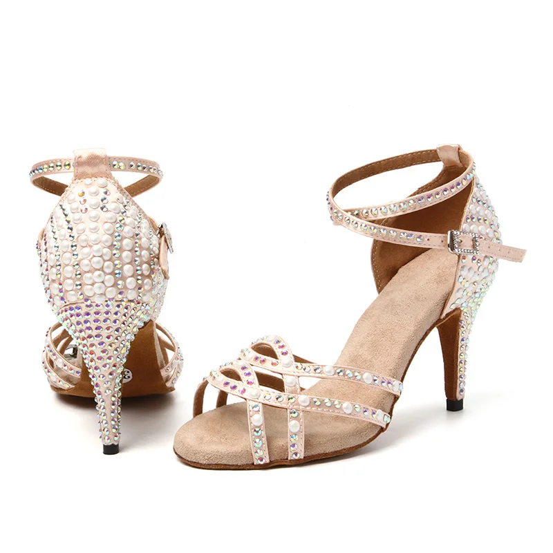 HROYL/Женская обувь для латинских танцев Элегантная профессиональная танцевальная