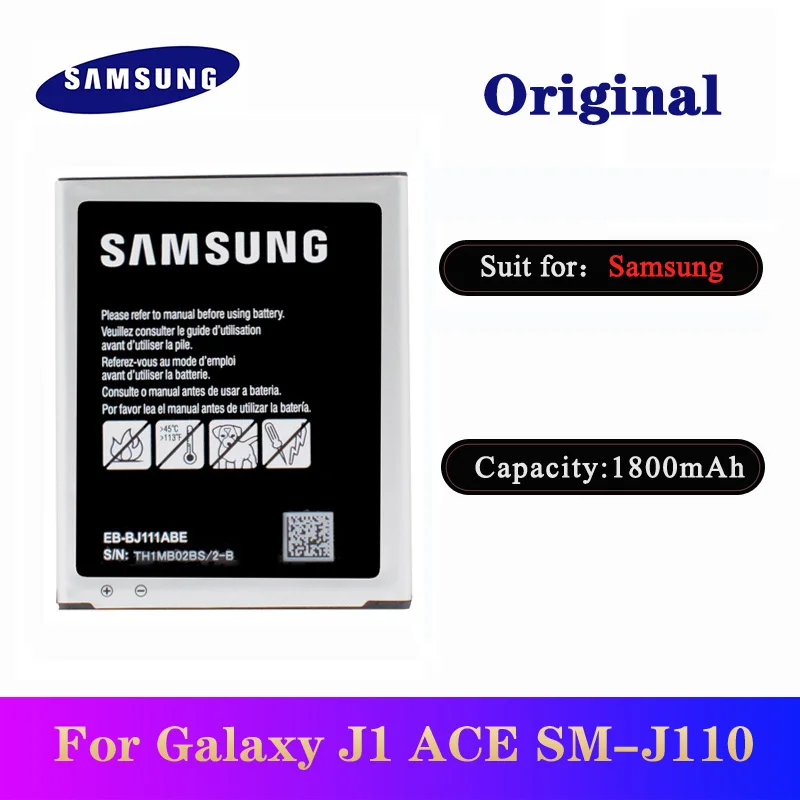 5 шт./лот SAMSUNG J1 оригинальный аккумулятор EB BJ111ABE 1800 мАч для Samsung GALAXY Ace SM J110 J110F J110H