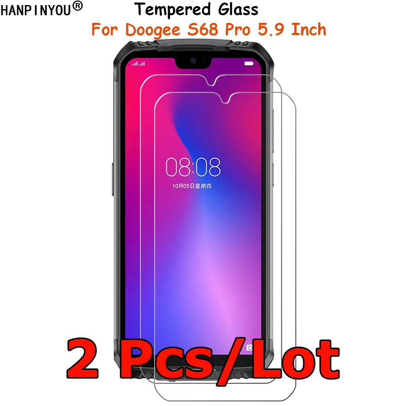 2 шт./лот Для Doogee S68 Pro 5 9 &quotпрозрачное закаленное стекло Защита экрана Ультра