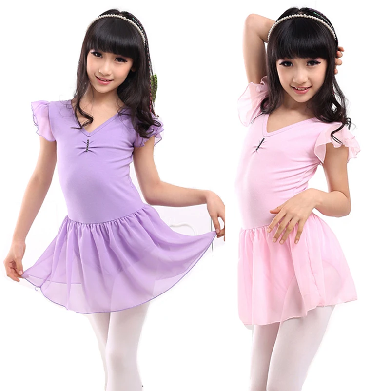Балетное трико для девочек балетное гимнастическое платье-пачка Детские
