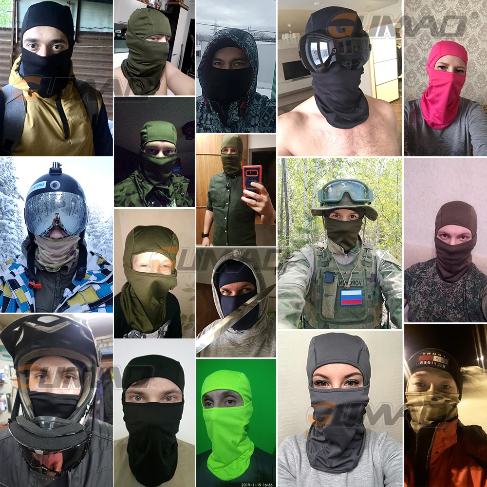 Лучшая тактическая маска Балаклава полное покрытие лица головной шарф