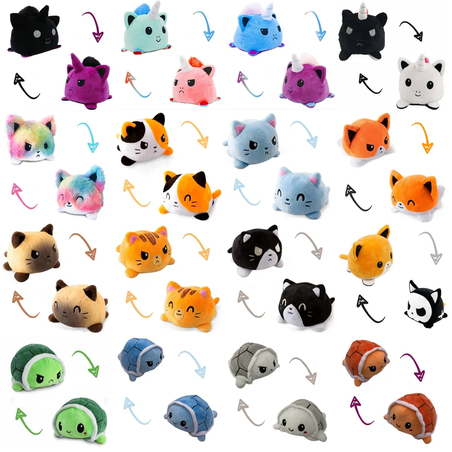 

Double-Sided Flip Cat Dog Kids Soft Gift Plushie Animals Unicorn Huggy Wuggy Playtime Game FNAF Five Nights Cute Doll Plush Toy
