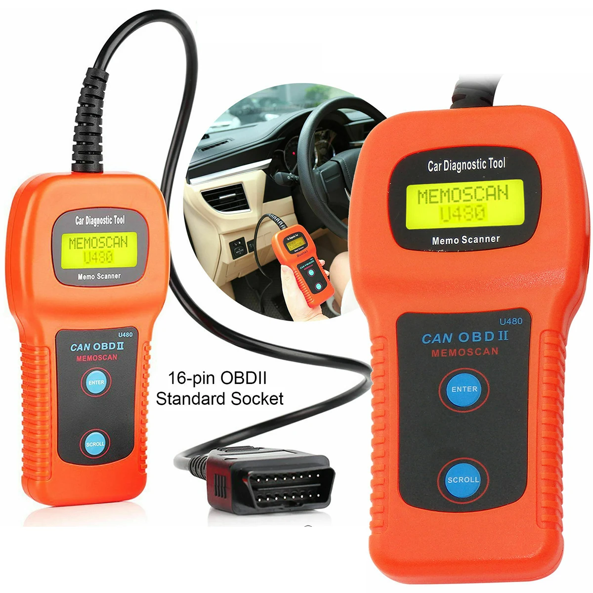 

U480 Hand-held Car Diagnostic Tool Fault Code Reader