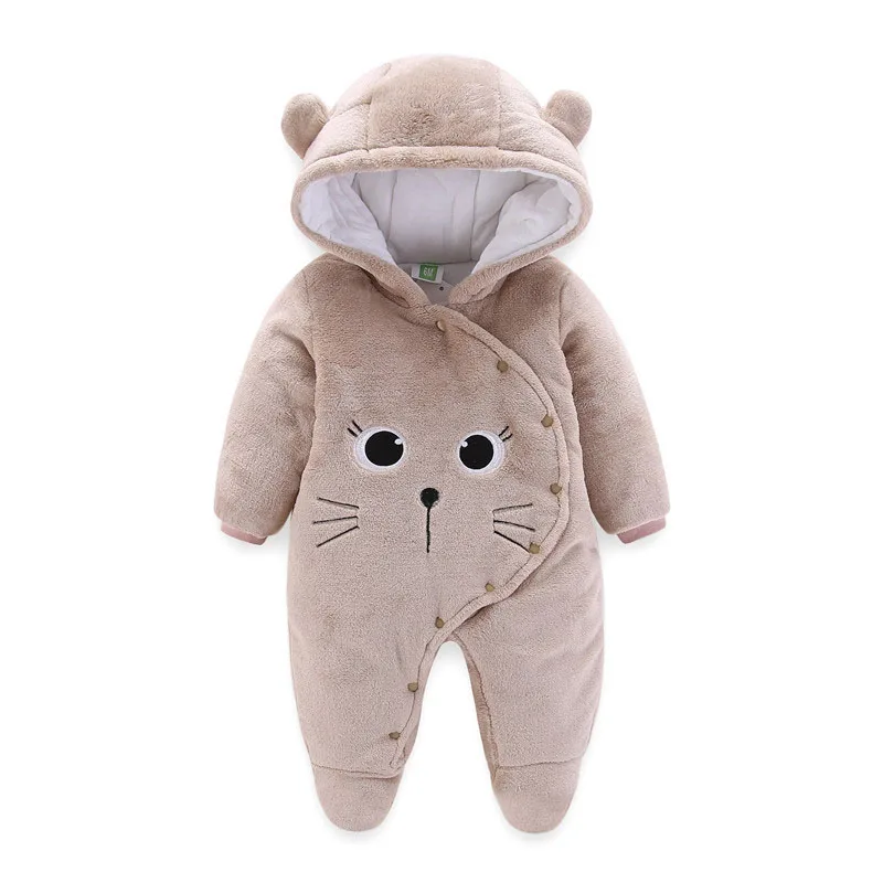 Детский комбинезон с мультяшным медведем милый для ползания Одежда