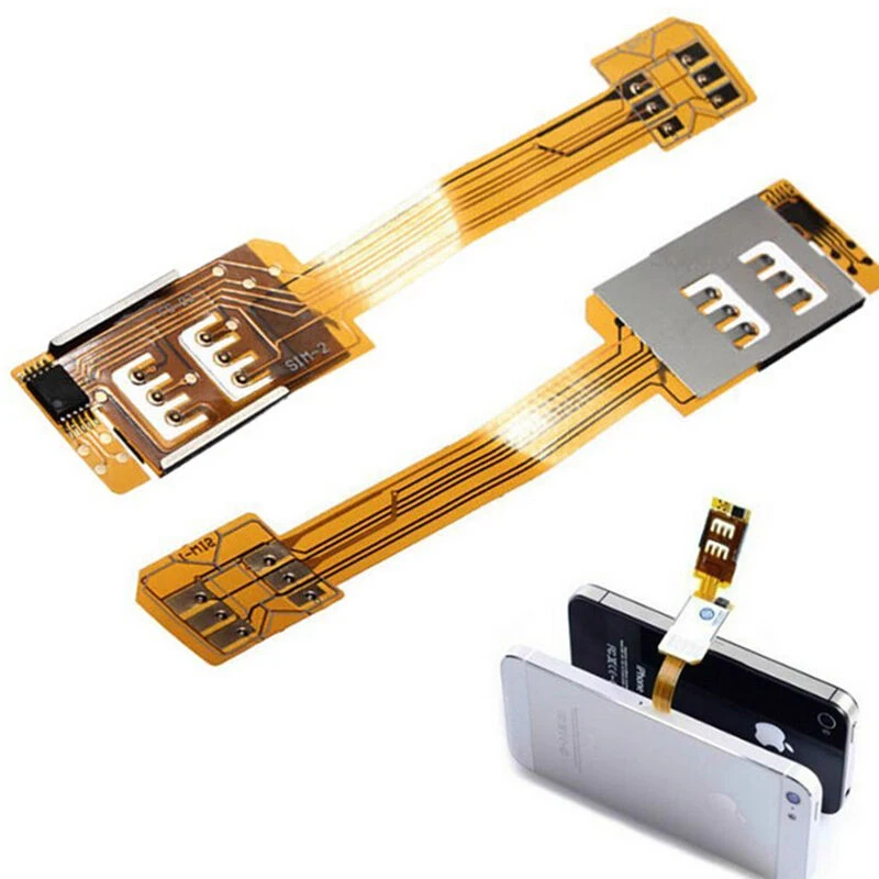Адаптер для SIM карты смартфона iPhone 5 5S 5C портативный переходник двух карт один
