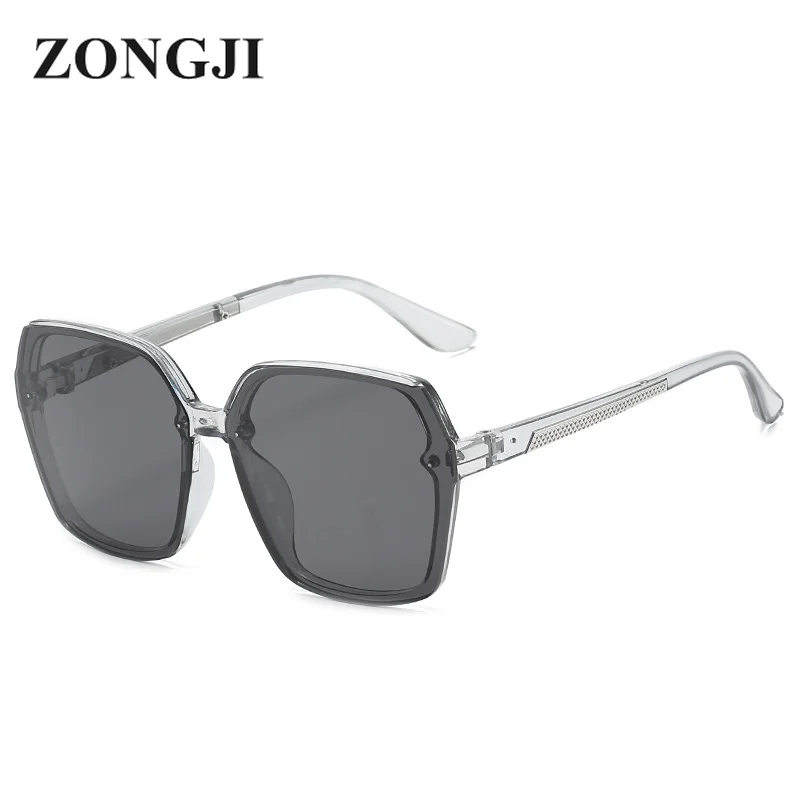

ZONGJI Large Frame Sunglasses Men and Women Brand Design Glasses Retro Square Outdoor Beach Sun Glasses UV400