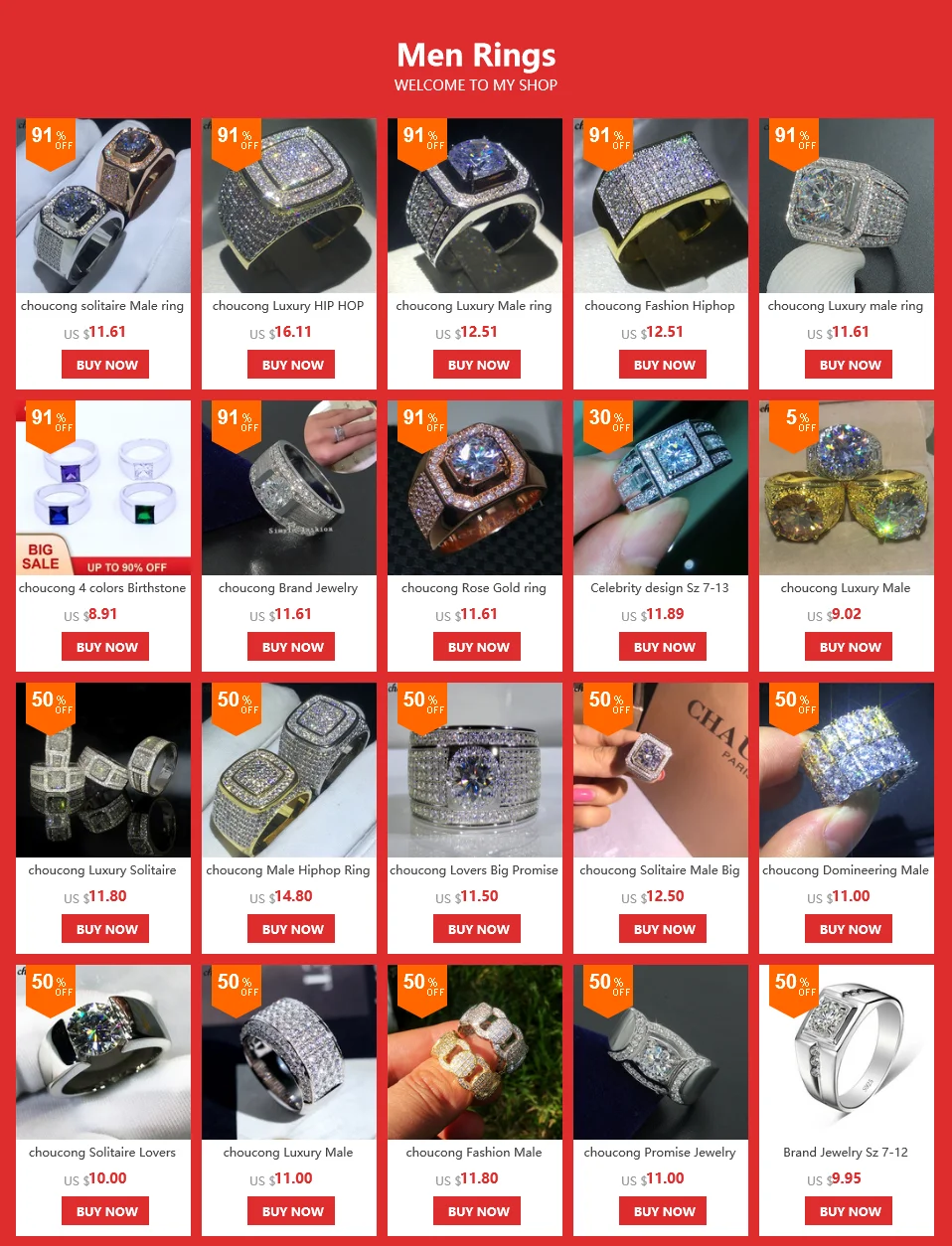 Choucong Роскошные Пасьянс мужской кольцо 925 пробы серебро 1ct AAAAA Sona cz Enage для мужчин t обручальное кольцо кольца для мужчин модные ювелирные изделия