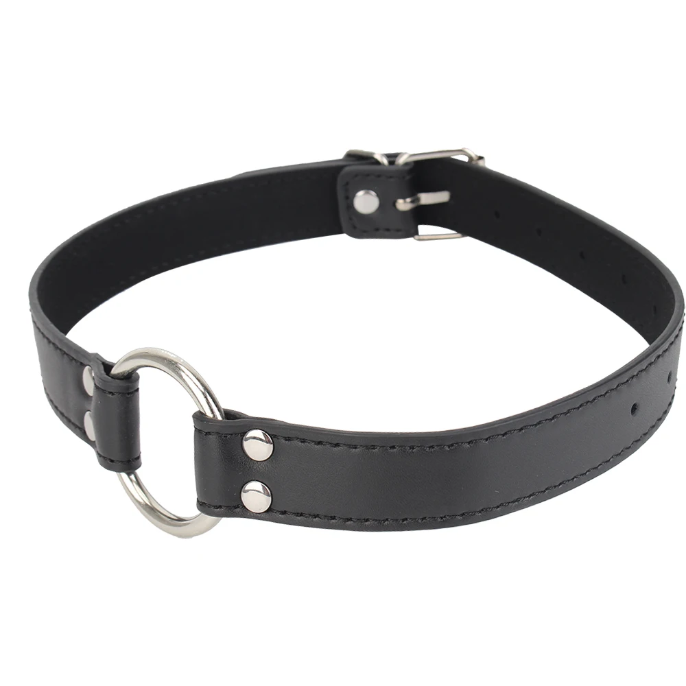 IKOKY кляп для оральной фиксации из искусственной кожи с открытым ртом взрослых игр