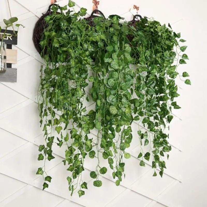 Искусственные растения для дома Свадебные украшения зеленое растение Плющ лист