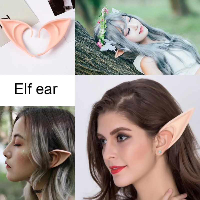 

1 Pair Latex Elven Eif Ears Headwear Cosplay Accessories