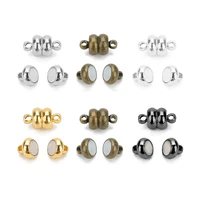 10pcs round strong magnetic clasps end clasp connectors for diy jewelry making