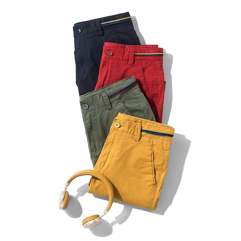 

HENCHIRY Summer Casual Shorts Men New Outdoor Sports Pants Overalls Solid Color Capris Breathable Beach Shorts Camouflage Pants