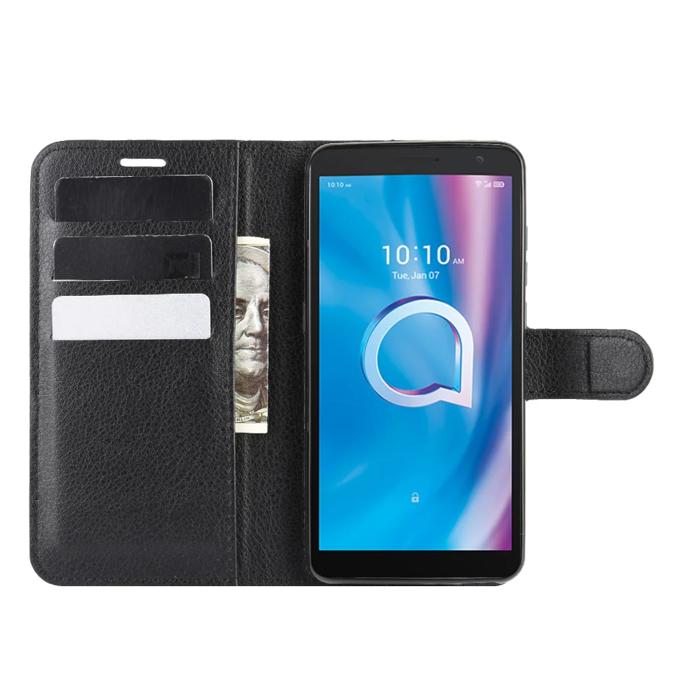 Флип-чехол для Alcatel 1B 2020 5002D кожаный силиконовый защитный чехол-накладка 1A 5002F 5002 D F