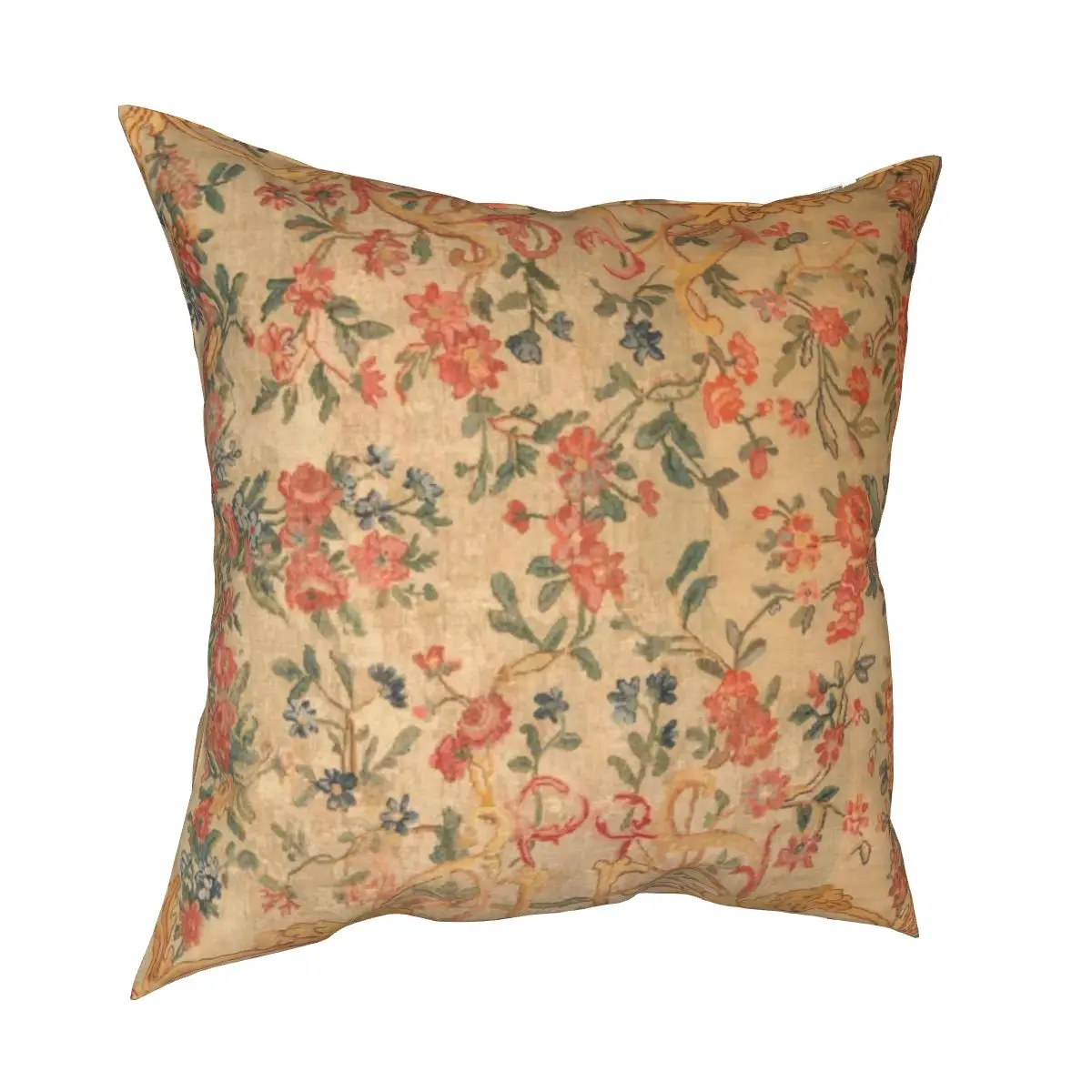 

Античный французский винтажный Чехол для подушки Aubusson, богемный чехол для подушки в стиле древней Европы, смешной декор наволочка для дома 18'
