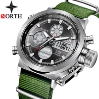 north luxury brand quartz watch men outdoor waterproof sport army military watches men analog chronograph digital watch relogio