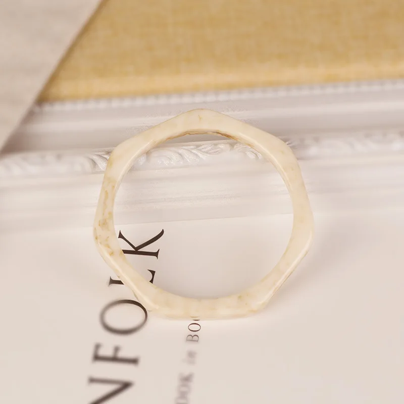 New Resin Cuff Fashion Lvory Marble Bracelets Bangles Women Geometry Acrylic Tortoiseshell Female Simple Charm Jewelry | Украшения и