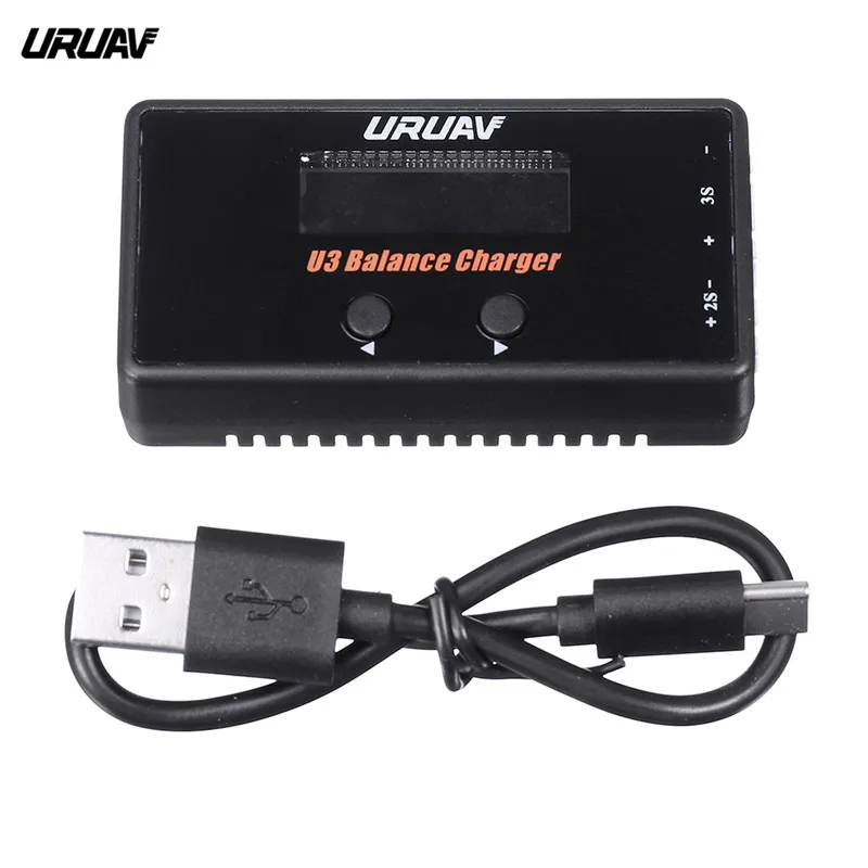 URUAV U3 18W 2A/3A type-C зарядное устройство для 2-3S LiPO/LiHV/LiFe/литий-ионный аккумулятор для RC гоночный fpv-дрон модель S
