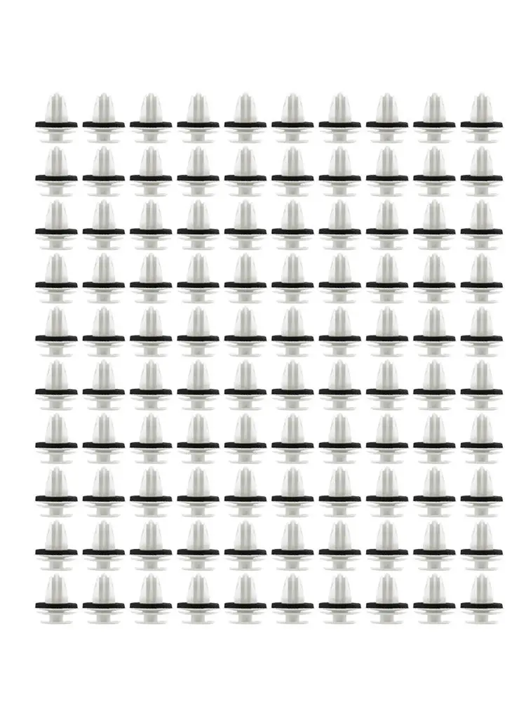 

100 Plastic Trunk Screw Rivets Set Car Bumper Fender For Auto Fastener-Clips Car Replacement Accessories