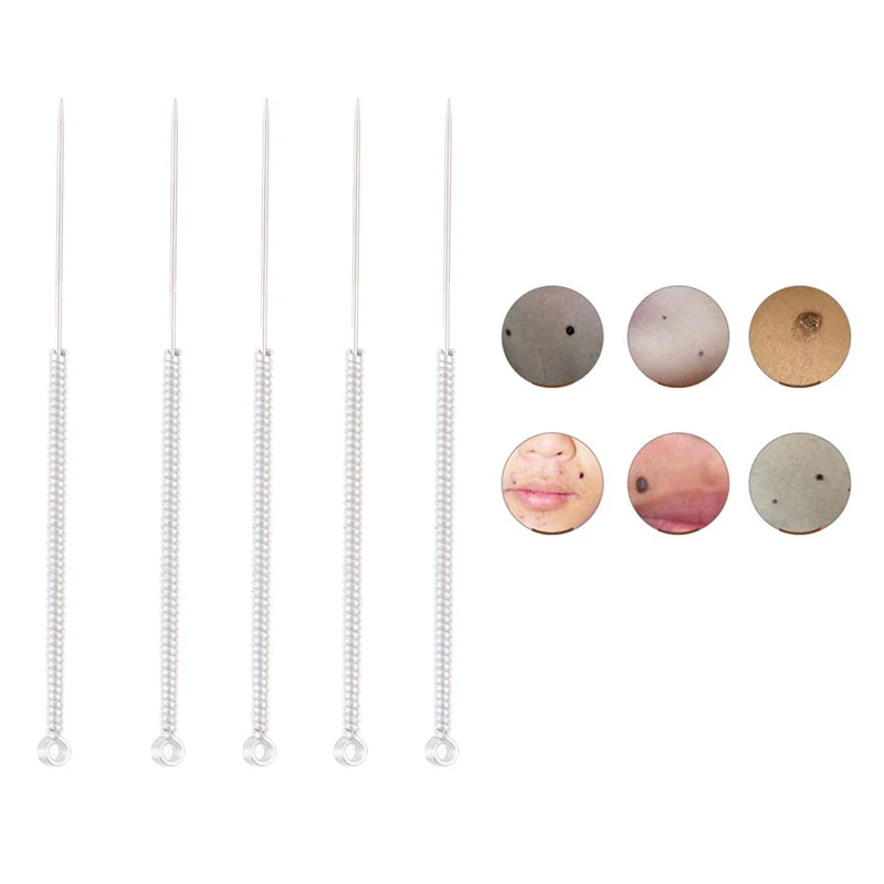 5 шт. Ручка иглы для удаления бородавки тег татуировок специальные из нержавеющей