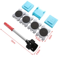 8pcs tools set furniture mover tool set furniture transport lifter heavy stuffs moving tool wheeled mover roller wheel bar hand