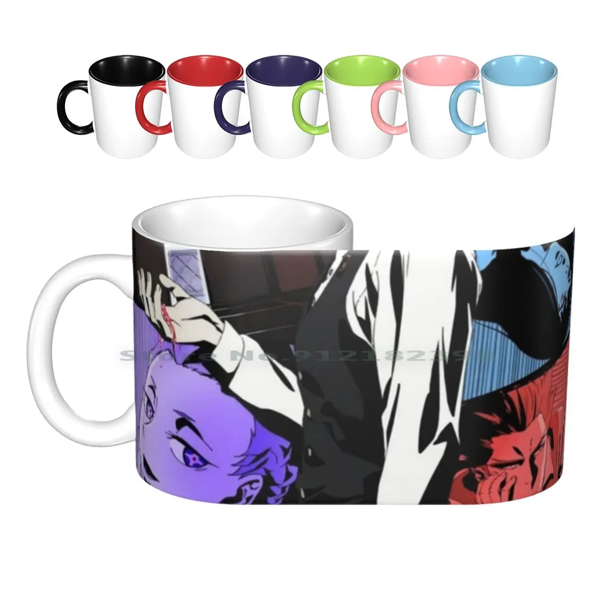 

Death Parade-Decim / Chiyuki Ceramic Mugs Coffee Cups Milk Tea Mug Anime Manga Death Parade Cute Anime Girl White Hair