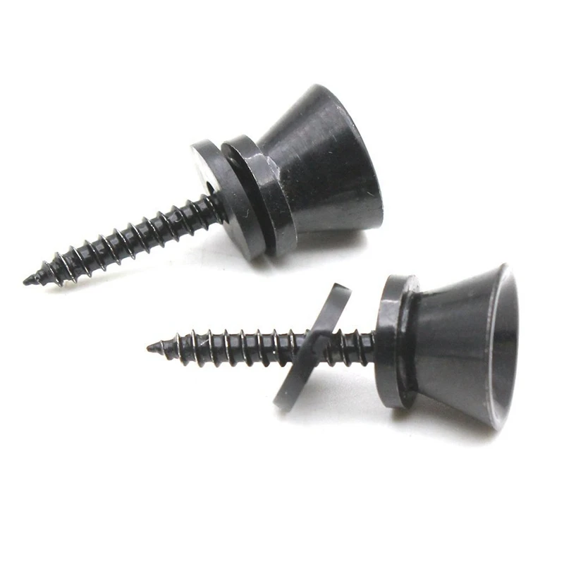 

2pcs Guitar Strap Lock Pins Peg Metal for Acoustic Electric Guitar Ukulele Bass Universal Black