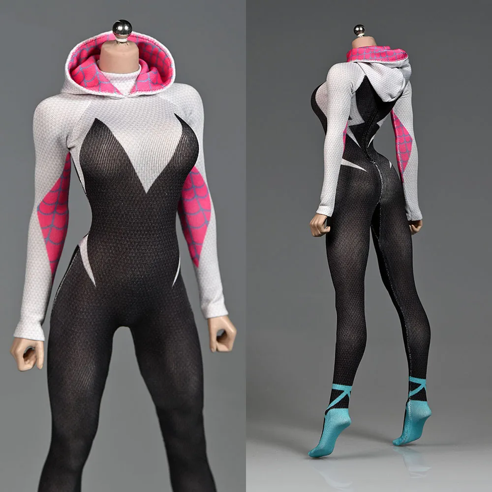 Body cruzado de Cosplay a escala 1/6, leotardos de b&uacute;squeda, Mono para cuerpo de figura de Acci&oacute;n Femenina de 12 pulgadas-0
