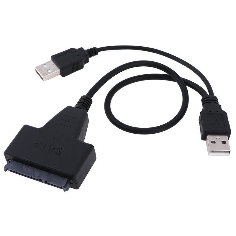 SATA к USB 2 0 двойной 22pin адаптер Кабели внешняя мощность для 5 ''Ssd Hdd конвертер