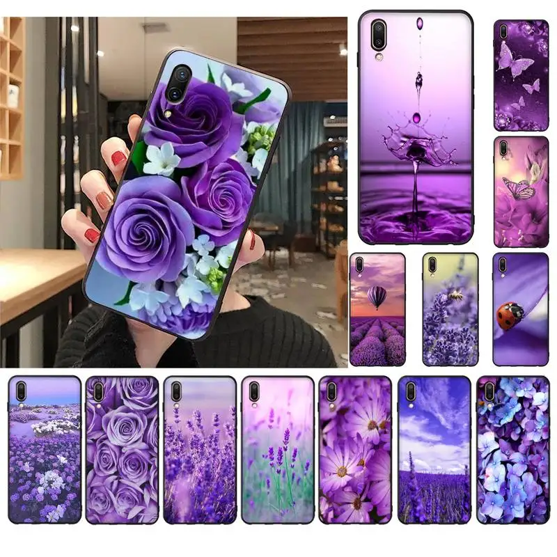

infinity on Purple Phone Case For Vivo Y12 Y15 Soft TPU Silicone Cover For vivo Y91C For Vivo Y17 Y19 U3X Protective Back Cover