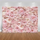 Розовый цветочный фон для фотосъемки на стену свадьбу девичник декорация для фотосъемки детский портрет Фотофон для фотостудии