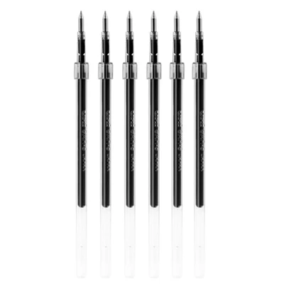 6pcs refills black 6 шт./лот, Mitsubishi Uni, SXN-157S, гладкая масляная ручка, 0,7 мм, наконечник, JETSTREAM, шариковая ручка, Пишущие принадлежности для детей, детей, студентов - Цвет: 6pcs refills black