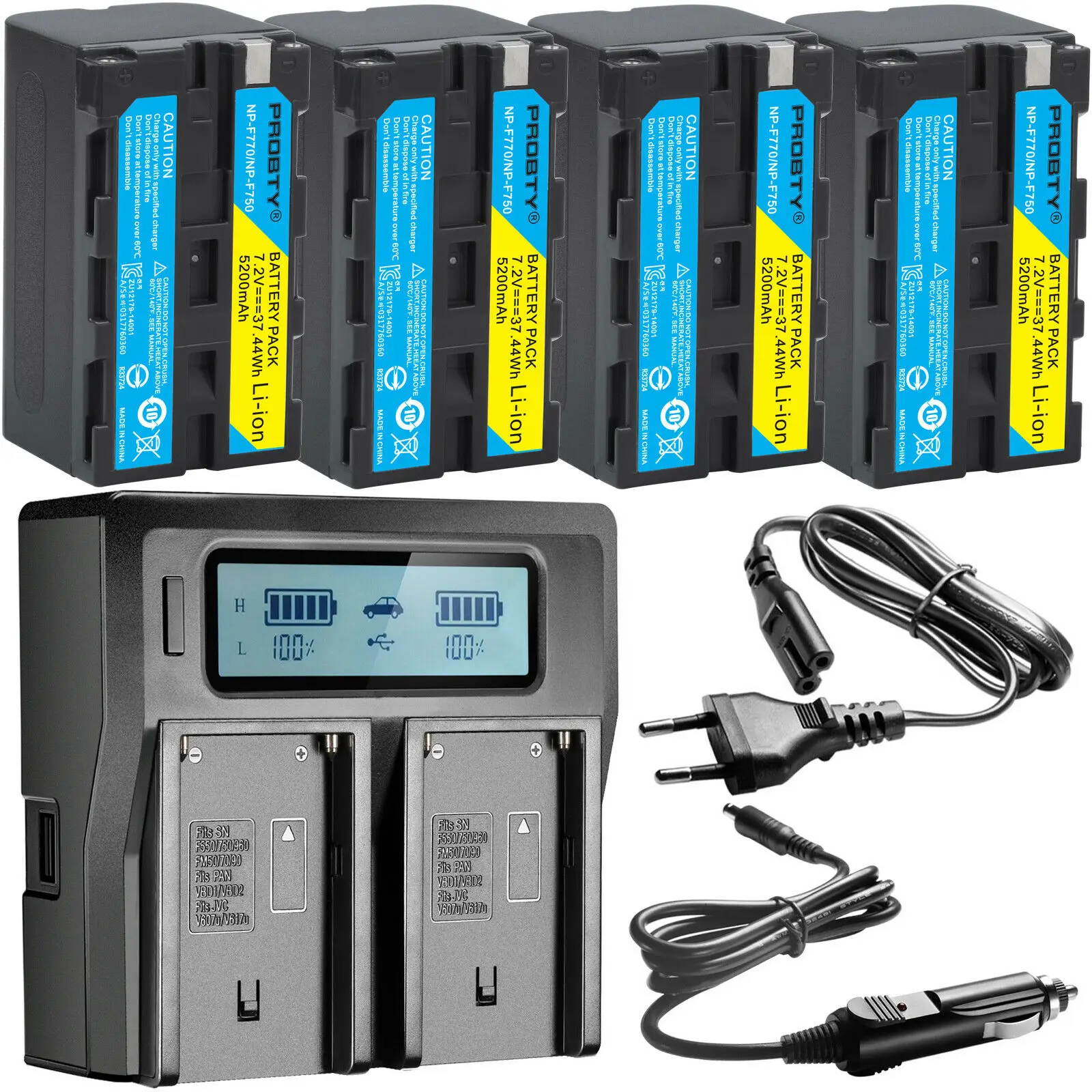 5200 мА/ч, NP-F770 NP-F750 NP F770 NP F750 750 батареи+ Ультра быстрее LCD Dual Charger Наборы для sony CCD-RV100 DCR-TRU47E